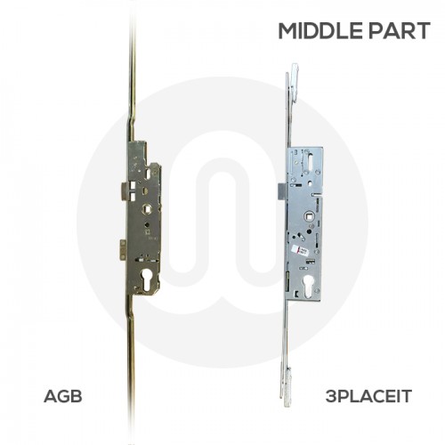 AGB Style 3PLACEIT Lock for AGB 2 Hook 3 Roller with Keeps
